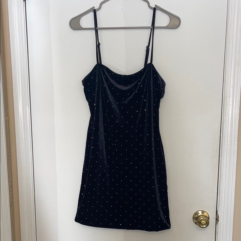 Forever 21 Black Mini Dress with sparkle gems